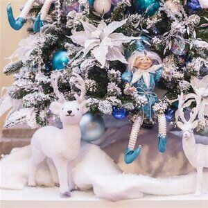 Christmas Snow Blanket Roll (30 Inch x 7.8 Ft) for Christmas Decoration, Village